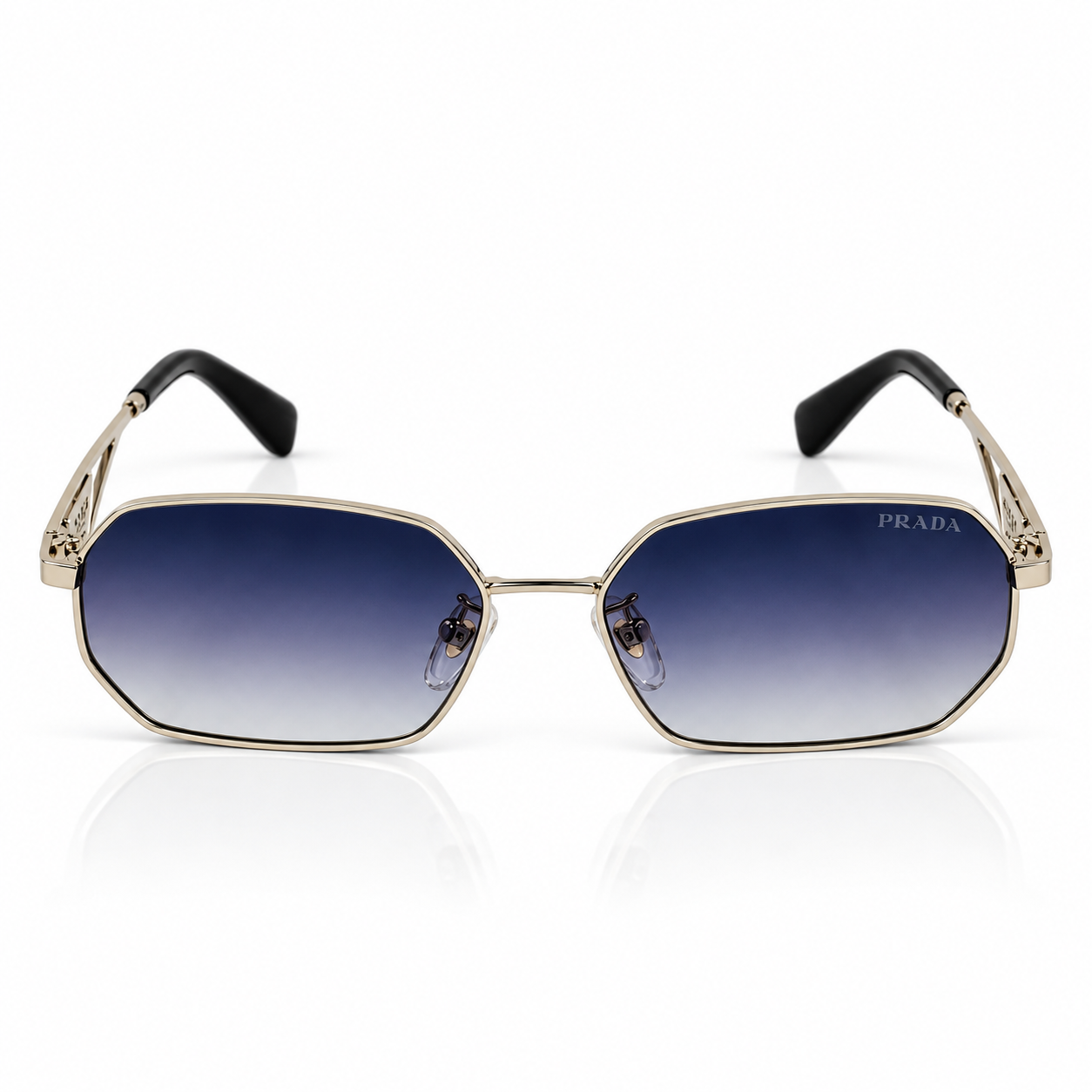 Prada – PRA51S - 58 – Silver Black – Metal - Sunglasses – Unisex - Premium