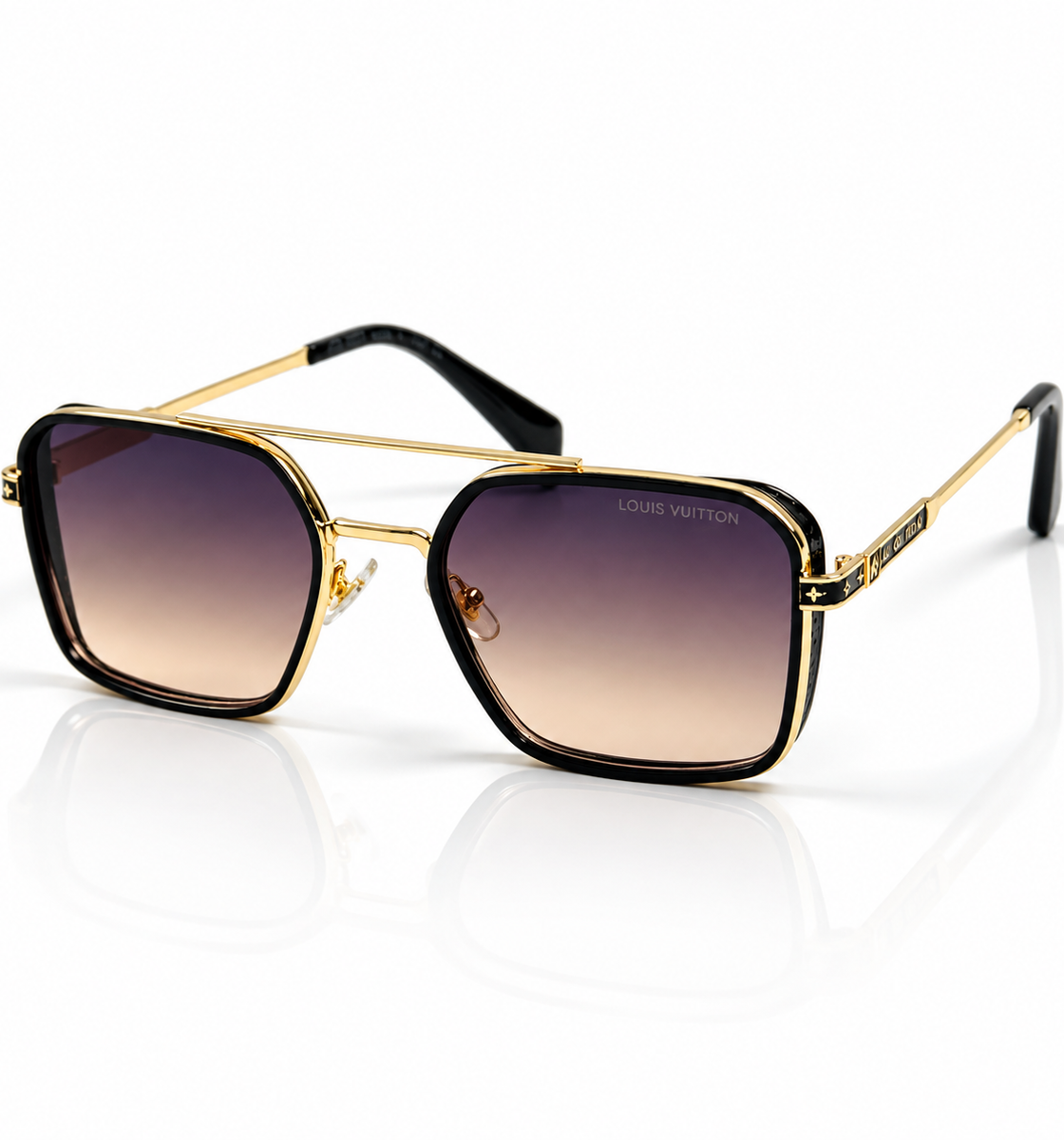 Cartier – 58448 - 57 – Golden Purple – Metal – Sunglasses – Unisex