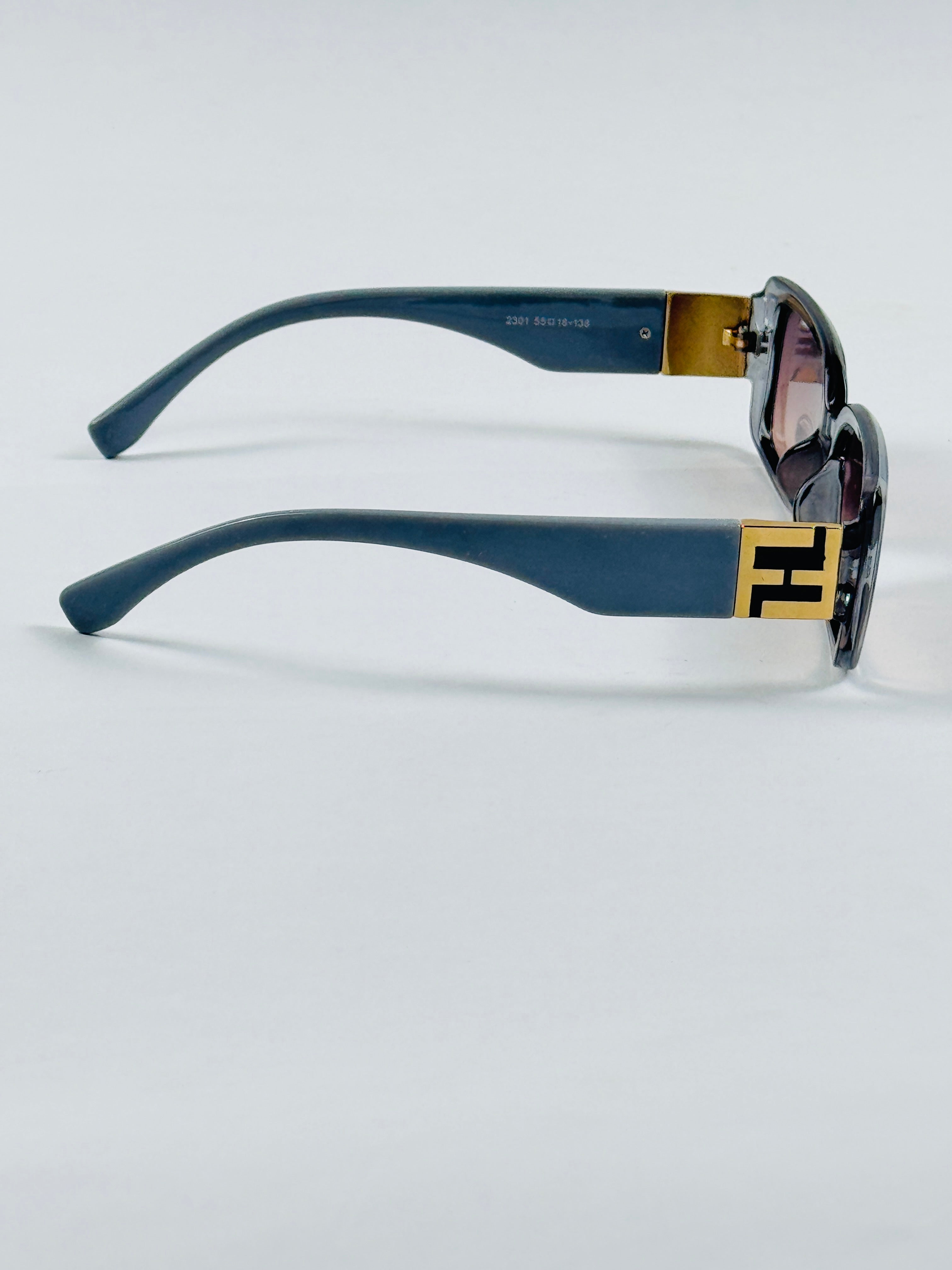 Fendi - 2301 – 55 – Grey – Acetate – Sunglasses – Ladies