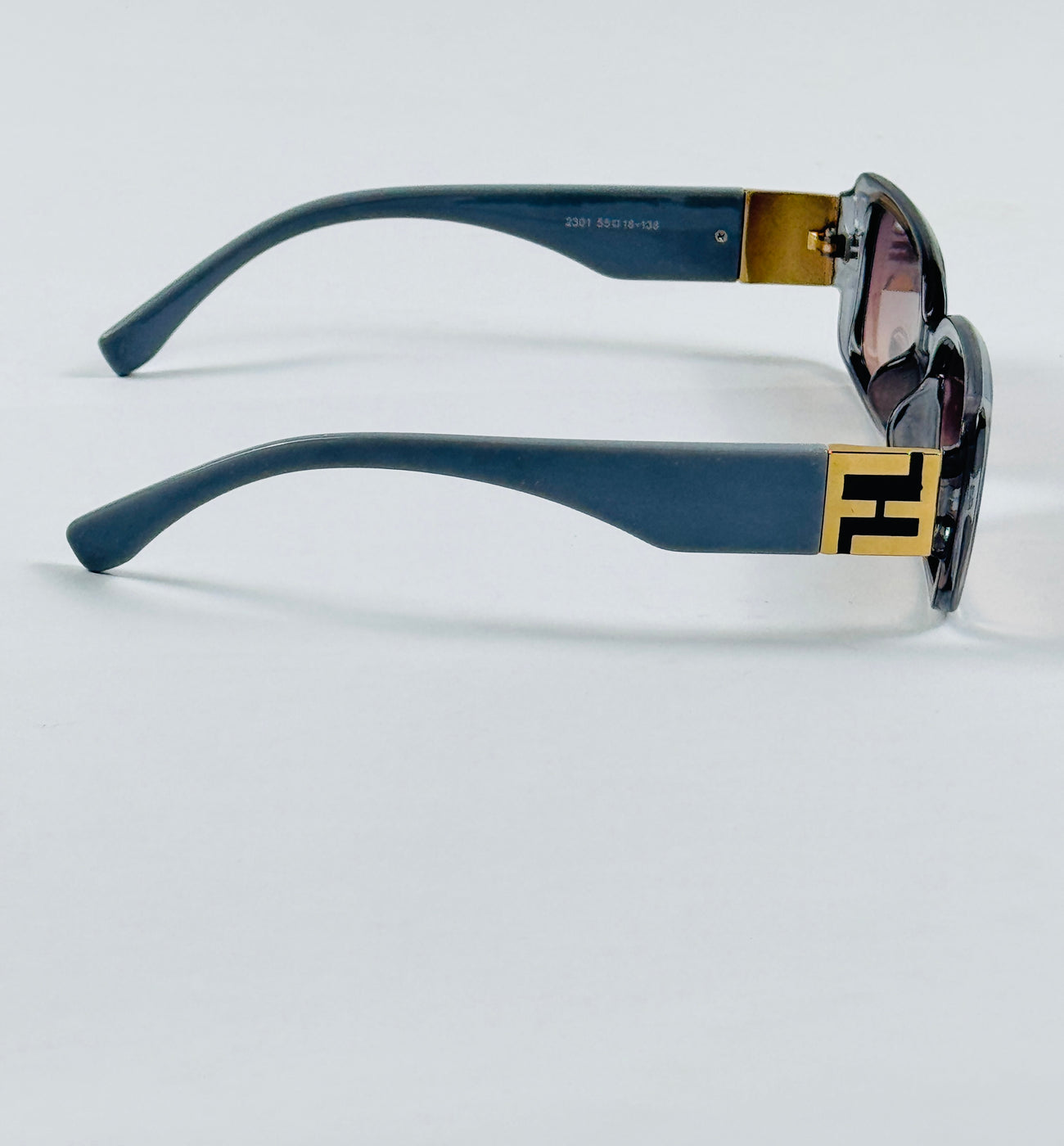 Fendi - 2301 – 55 – Grey – Acetate – Sunglasses – Ladies