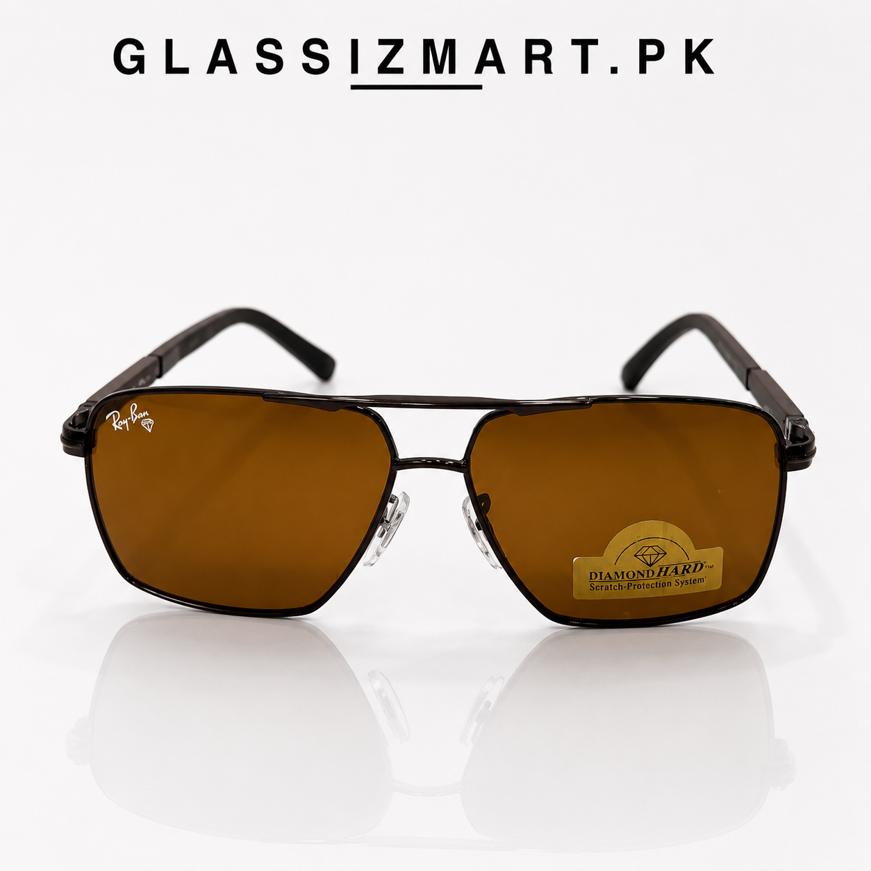 Rayban – 9713 - 56 – Brown – Metal – Sunglasses
