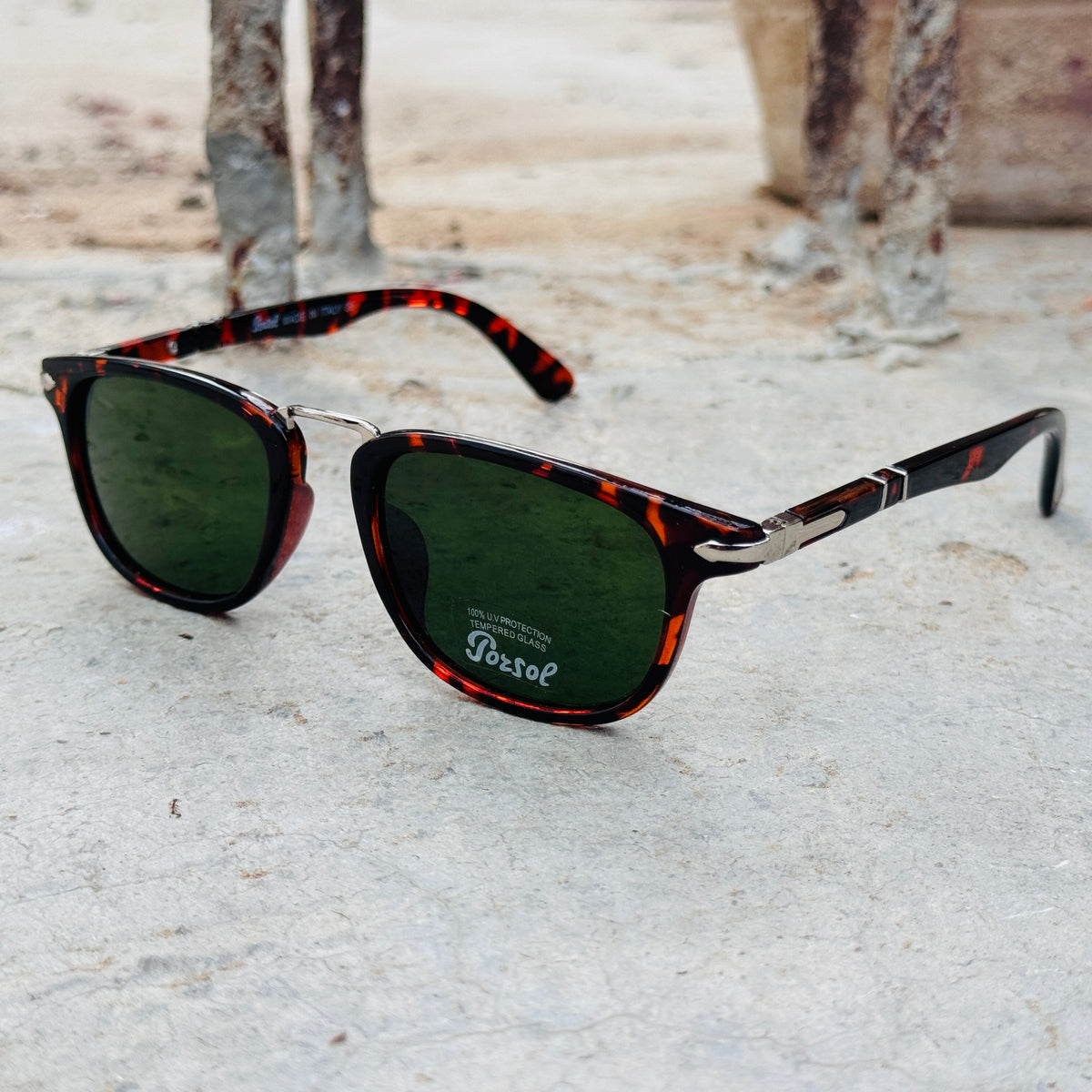 Persol – 3126 – 50 – Tortoise Green–  Acetate- Sunglasses – Unisex - Premium