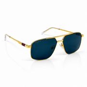 Gucci – 1676 - 58 – Golden Black - Metal - Sunglasses – Unisex - Premium