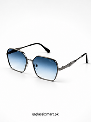 Prada – 88081 – 58 – Blue Gradient – Metal – Sunglasses – Ladies
