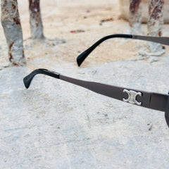 Celine – 2157 - 58 – Grey Black – Metal – Sunglasses - Unisex