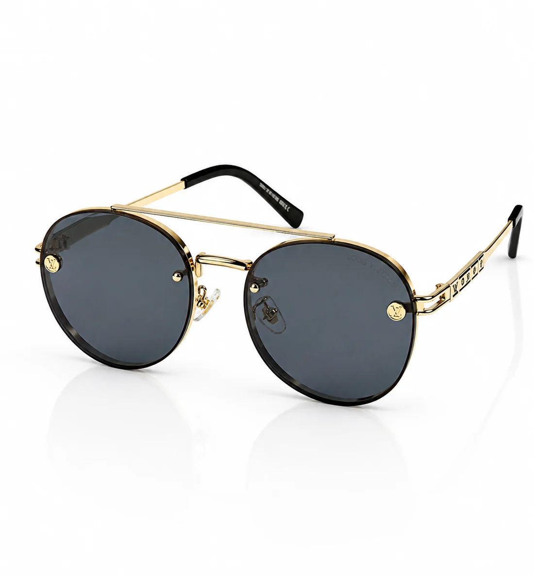 Louis Vuitton – 22296 - 56 – Golden Black – Metal - Sunglasses – Unisex