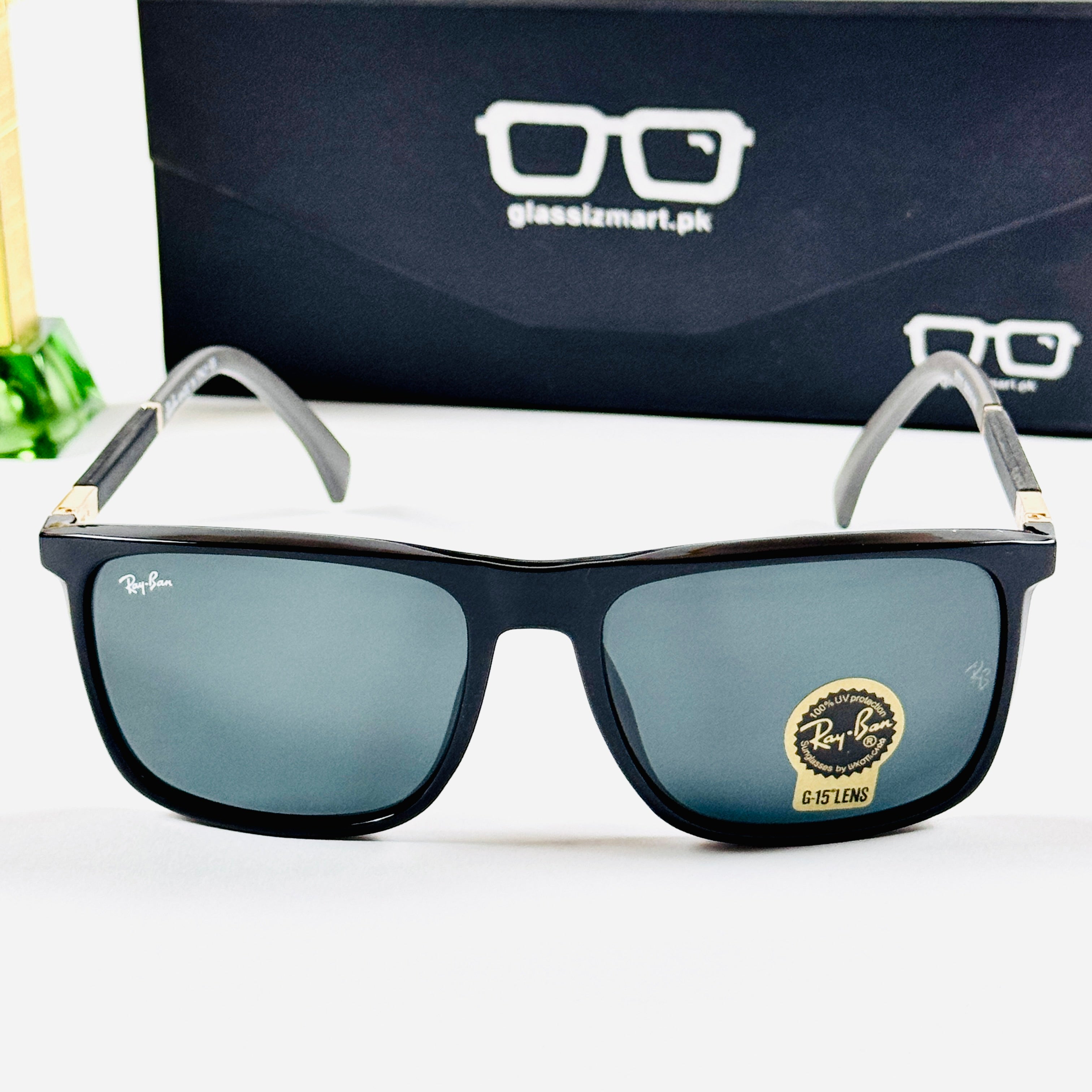 Rayban – 9111 – 58 – Black – Acetate – Sunglasses – Unisex