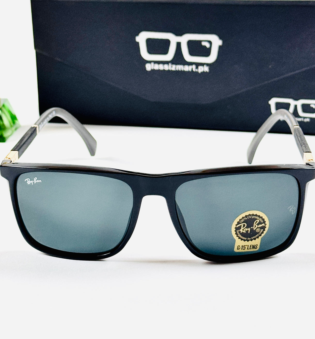 Rayban – 9111 – 58 – Black – Acetate – Sunglasses – Unisex