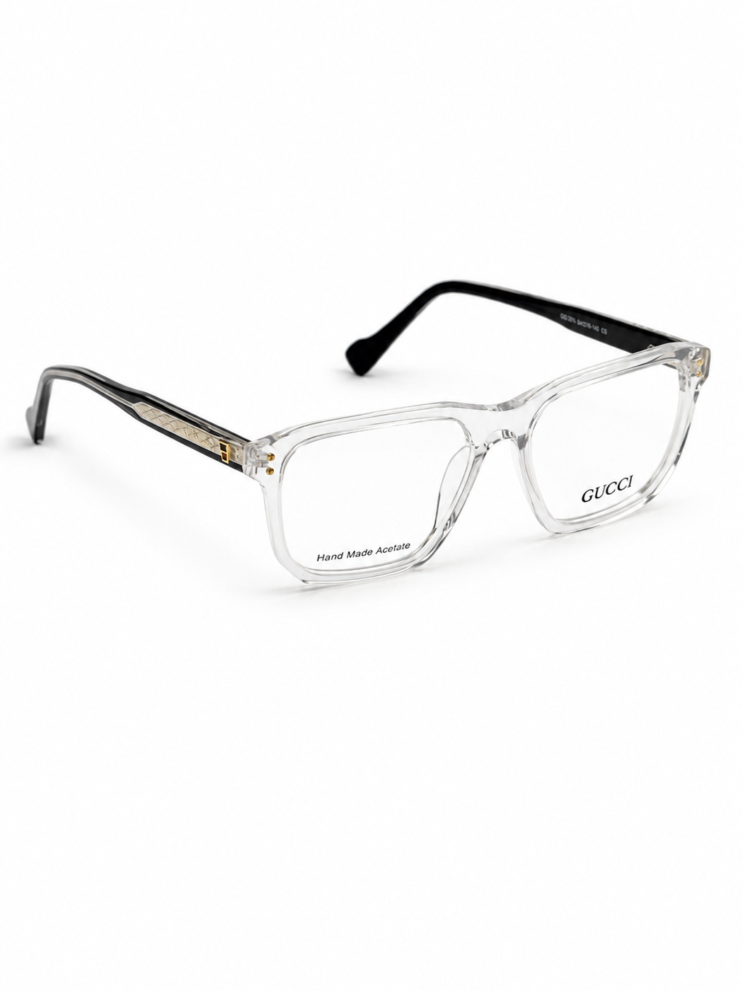Gucci – 5012 - 54 – Transparent Black - Acetate - Optics – Unisex - Premium