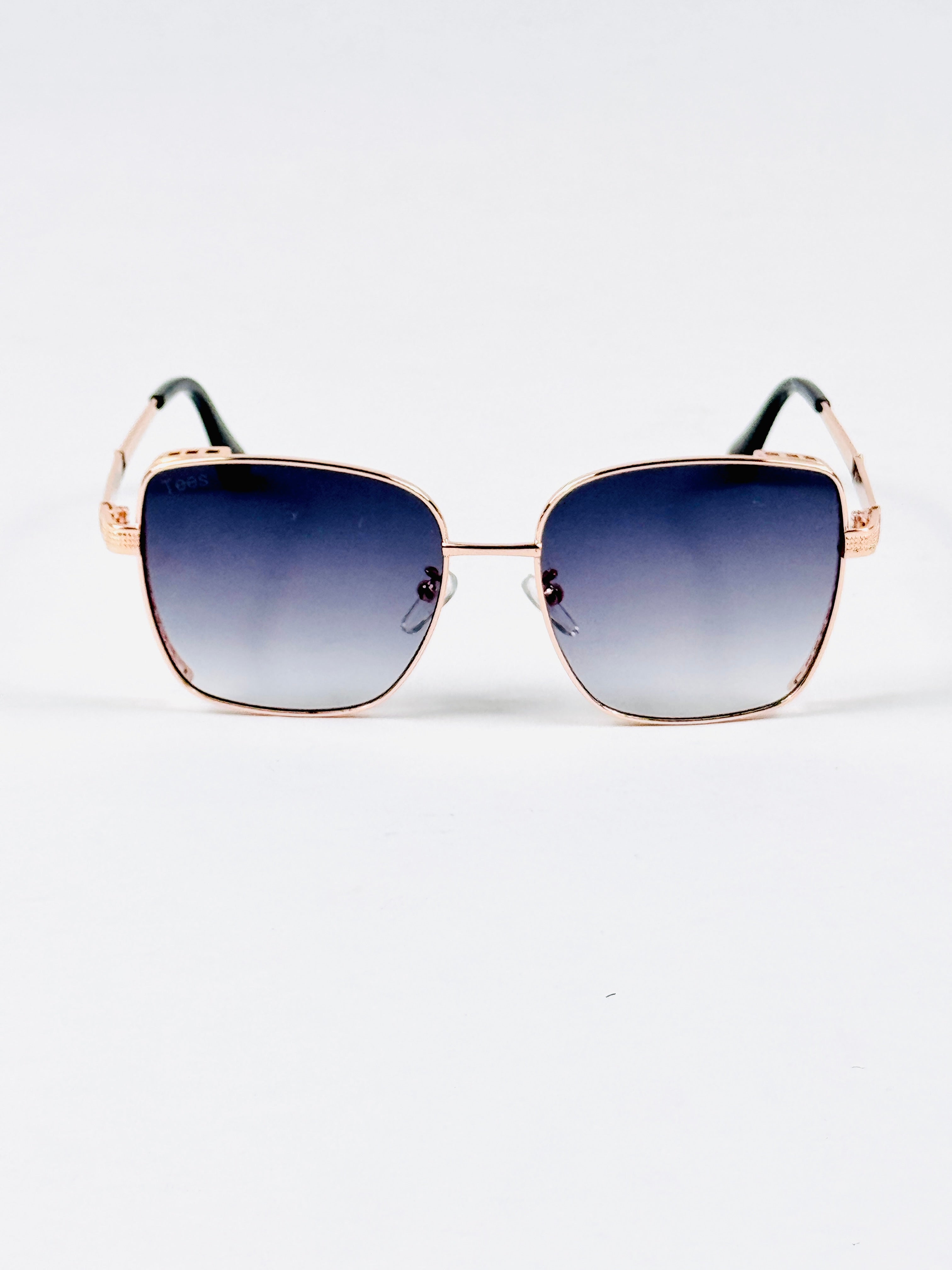 Tees – 2058 – 53 – Rose Gold – Metal – Sunglasses – Ladies