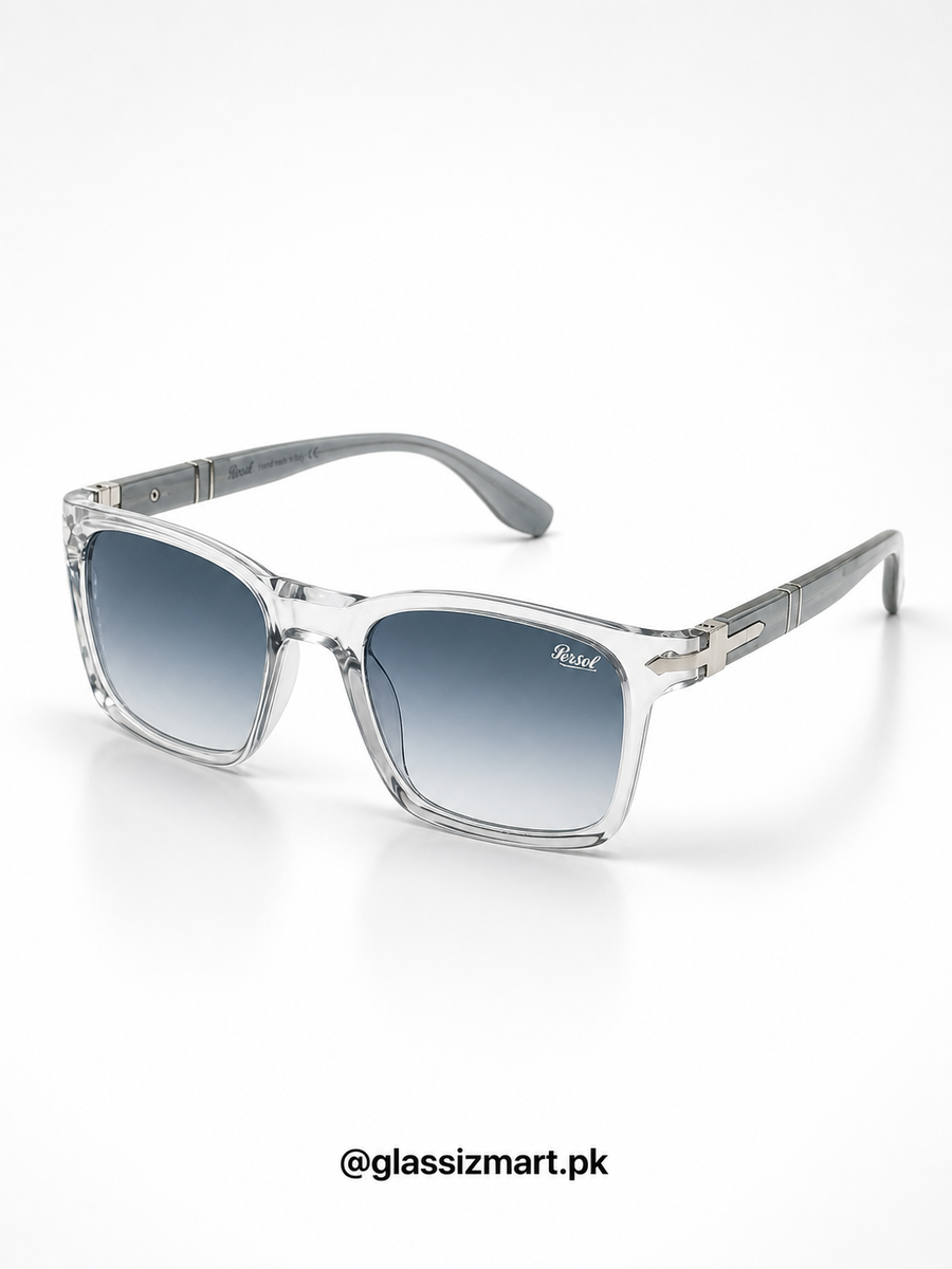 Persol – 3272 - 56 - Transparent Blue – Acetate - Sunglasses – Unisex