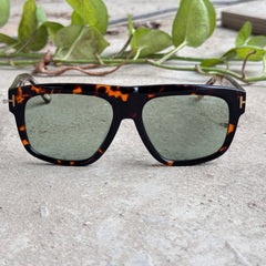 Tom Ford – 1201 - 56 – Tortoise Green – Acetate - Sunglasses – Unisex - Premium