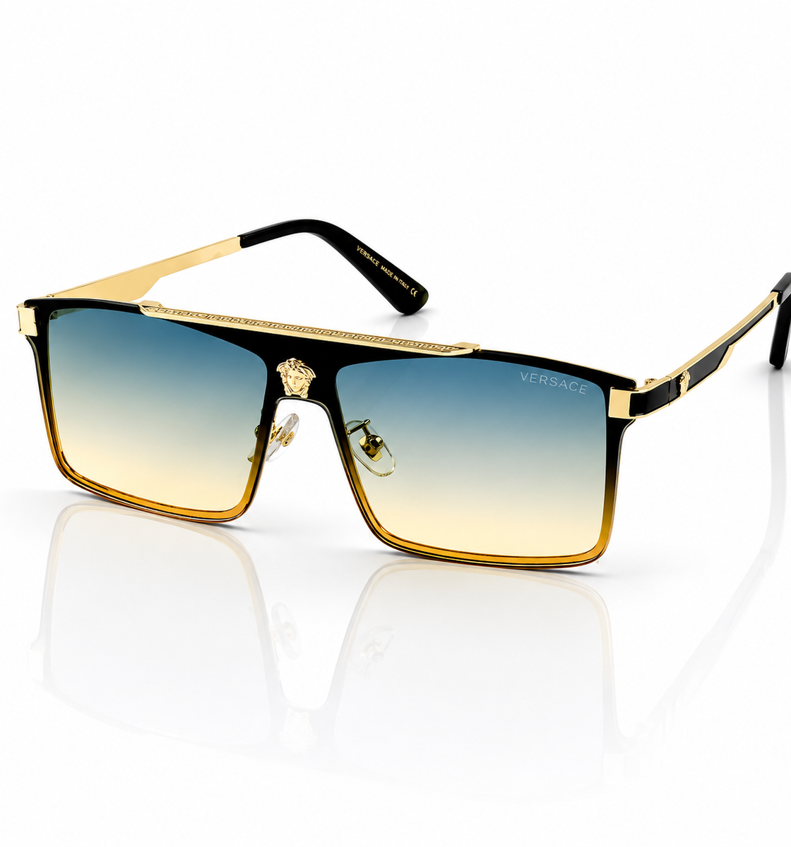 Versace – 22170 – 60 – Golden Multi – Metal – Sunglasses – Unisex