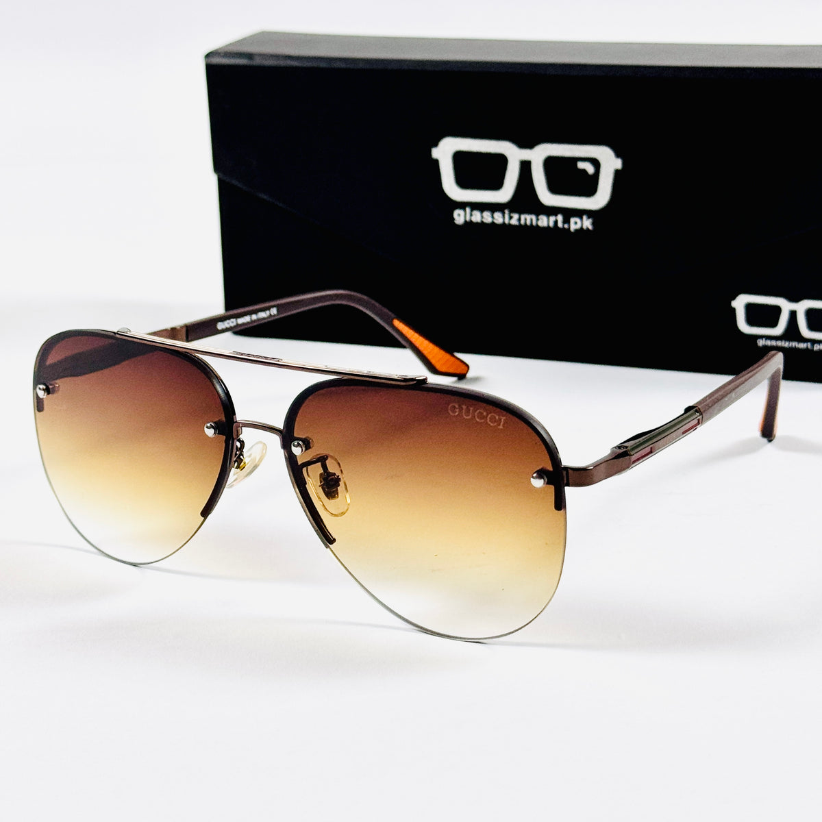 Gucci – 22317 – 60 – Brown – Metal – Sunglasses – Unisex
