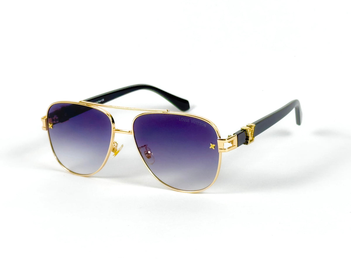 Louis Vuitton – 1708 - 58 –  Golden Black - Metal - Sunglasses – Unisex