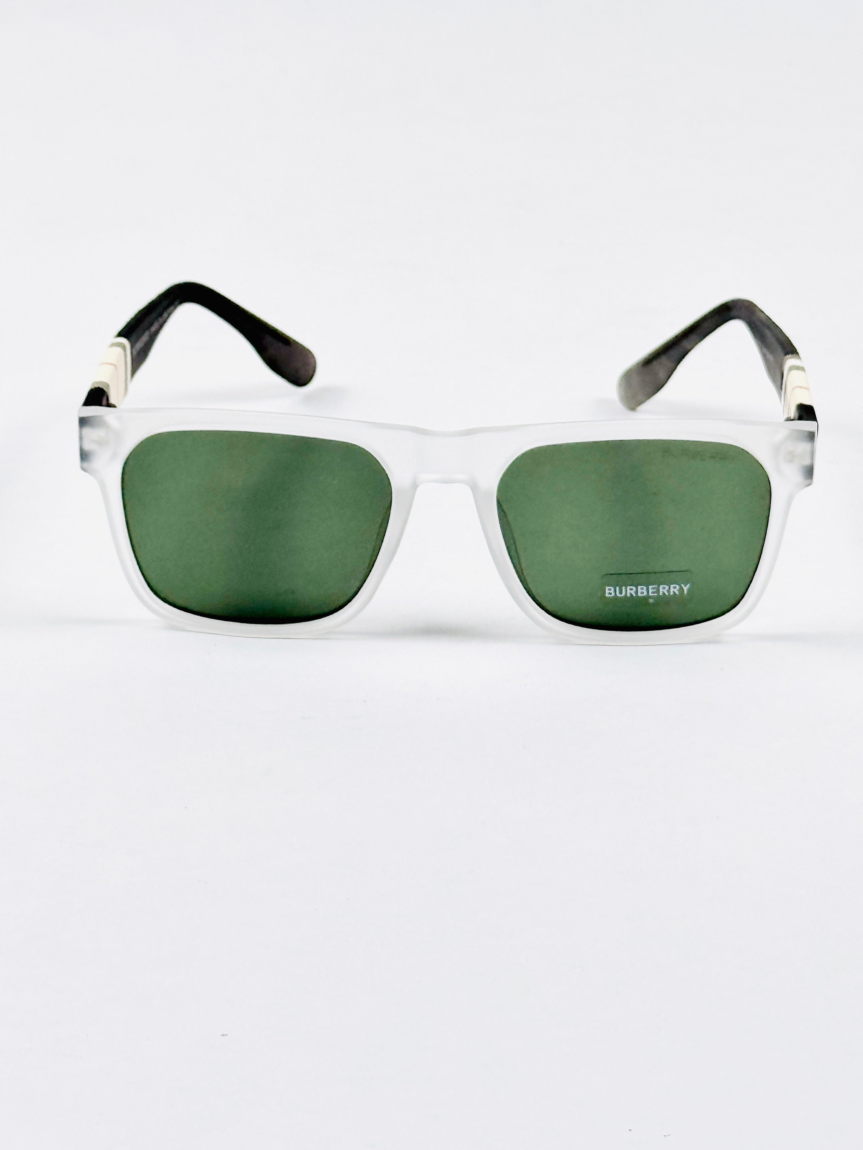 Burberry - 7717 – 53 – White Green – Acetate – Sunglasses – Unisex