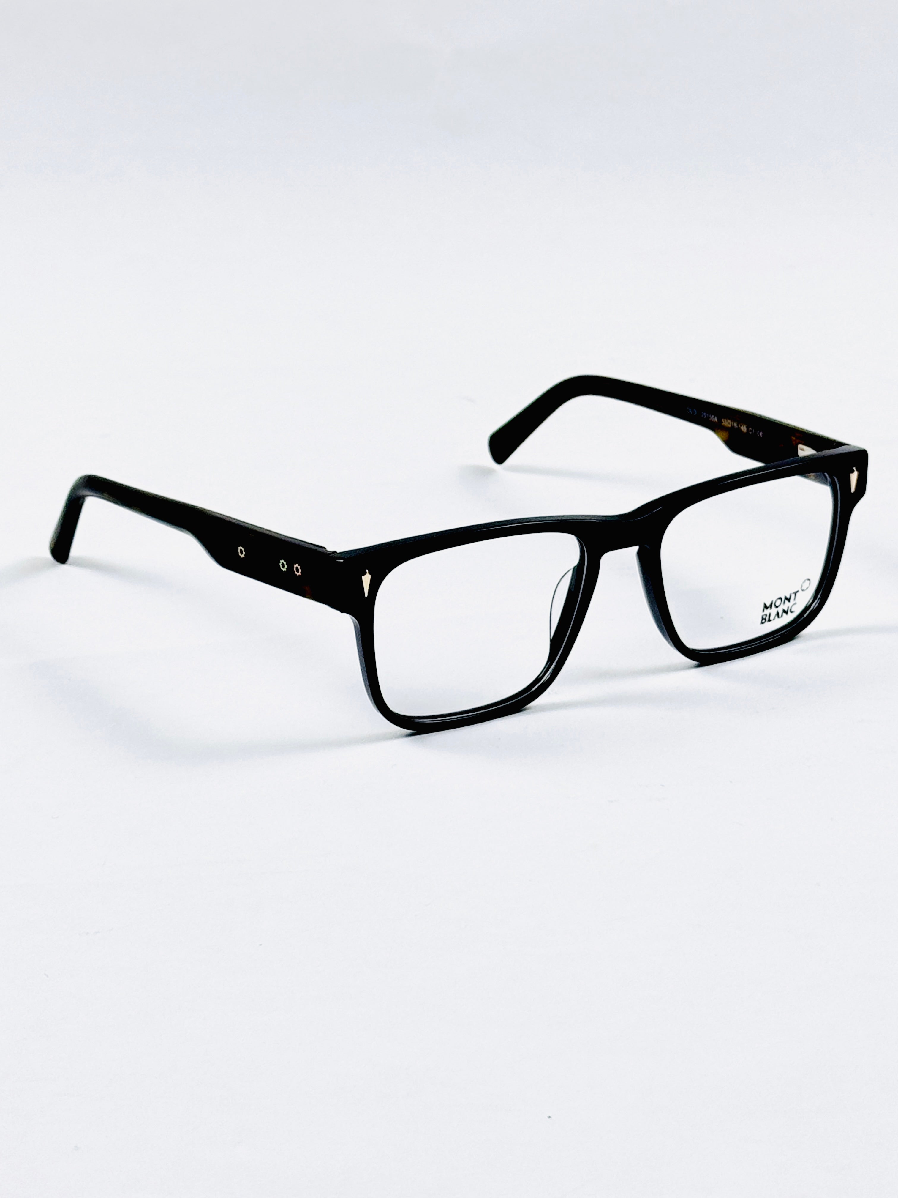 Mont Blanc – 25155 – 53 – Black Tortoise - Acetate - Optics – Unisex