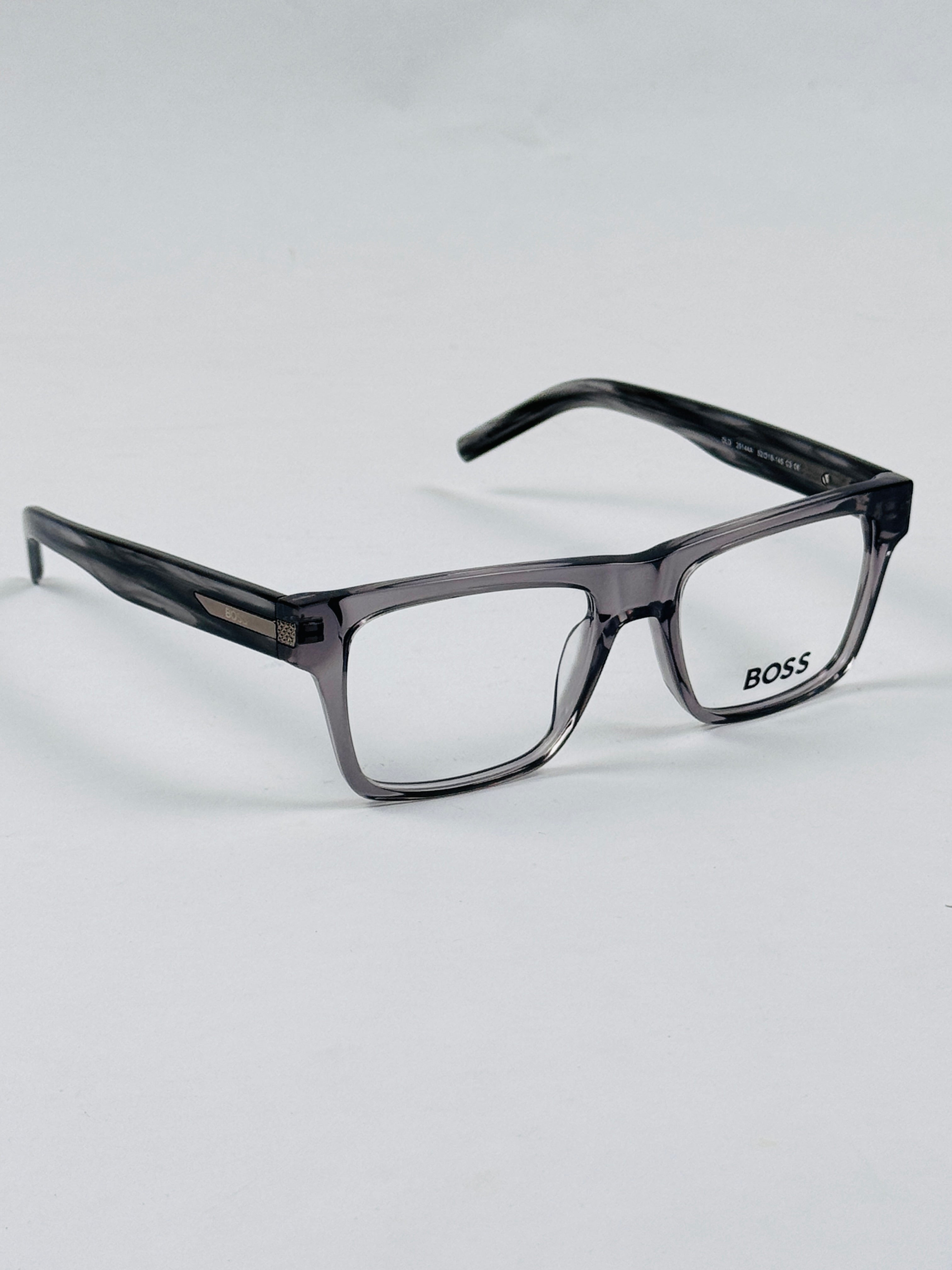 Boss - 25144 – 52 – Grey –  Acetate - Optics – Unisex - Premium