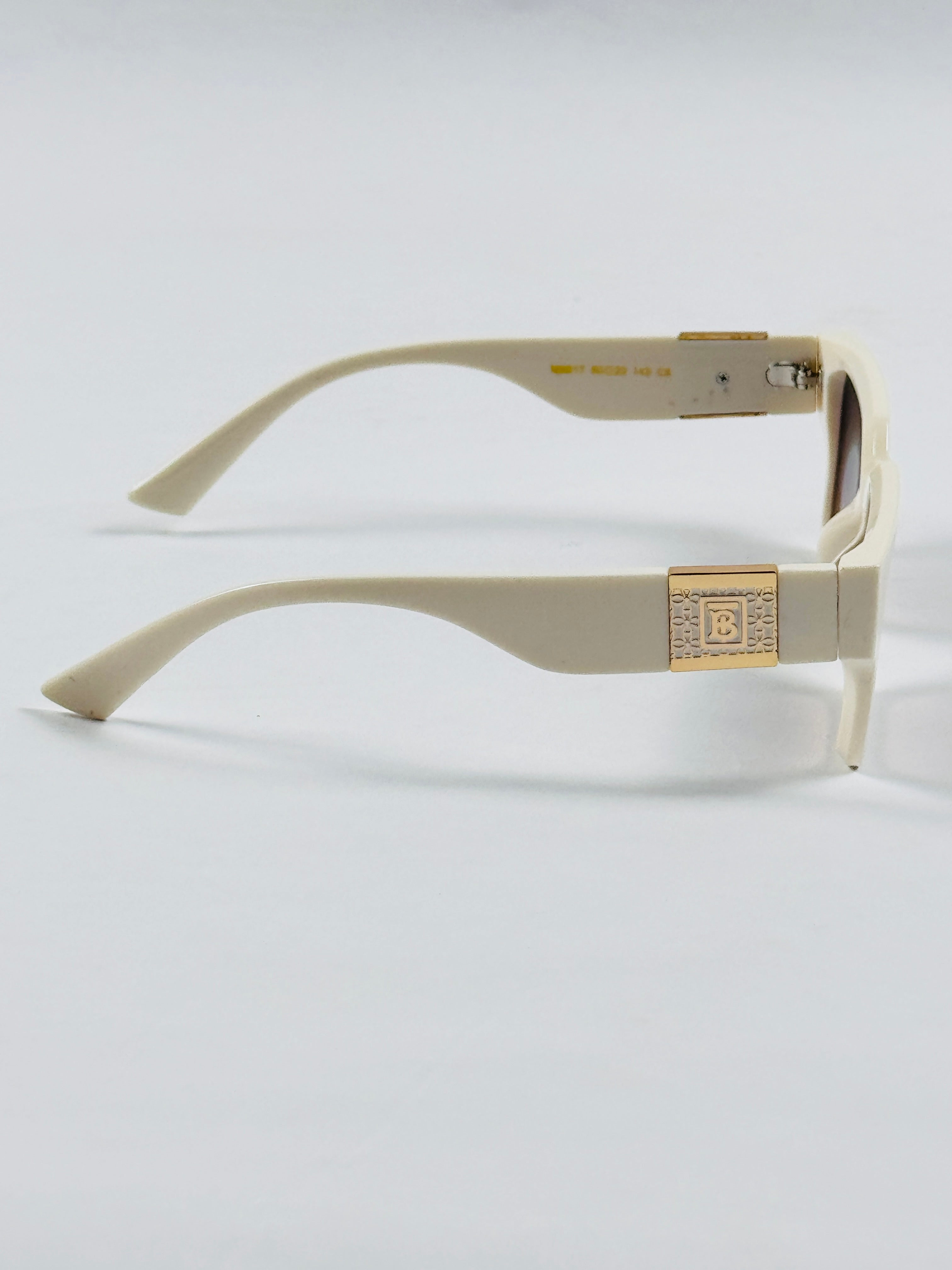 Burberry - 9017 – 50 – White Pink – Acetate – Sunglasses – Unisex