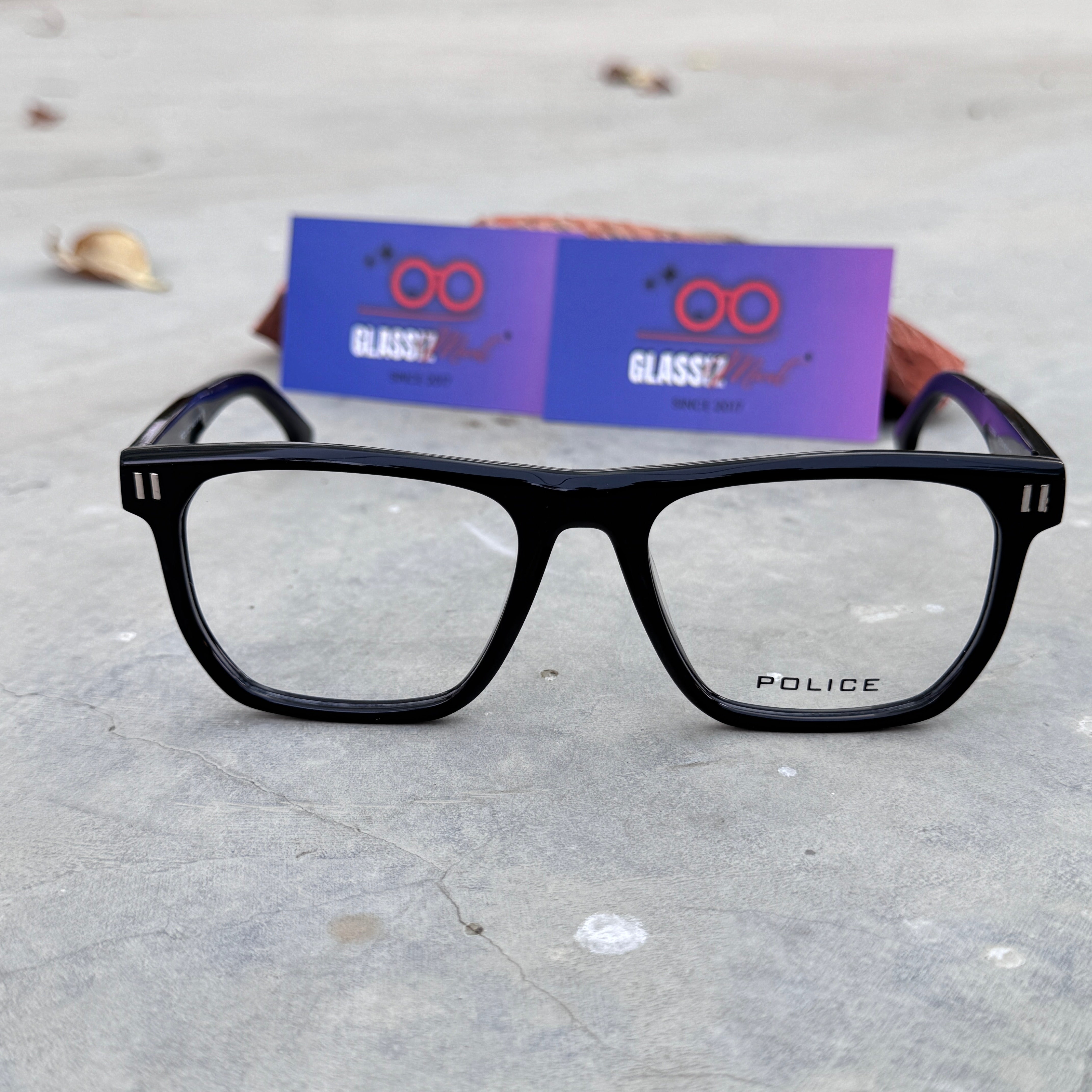 Police – 2501 – 54 – Black - Acetate - Optics – Unisex - Premium