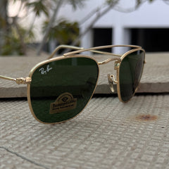 Rayban – 1808 – 50 – Golden Green – Metal – Sunglasses – Unisex - Premium