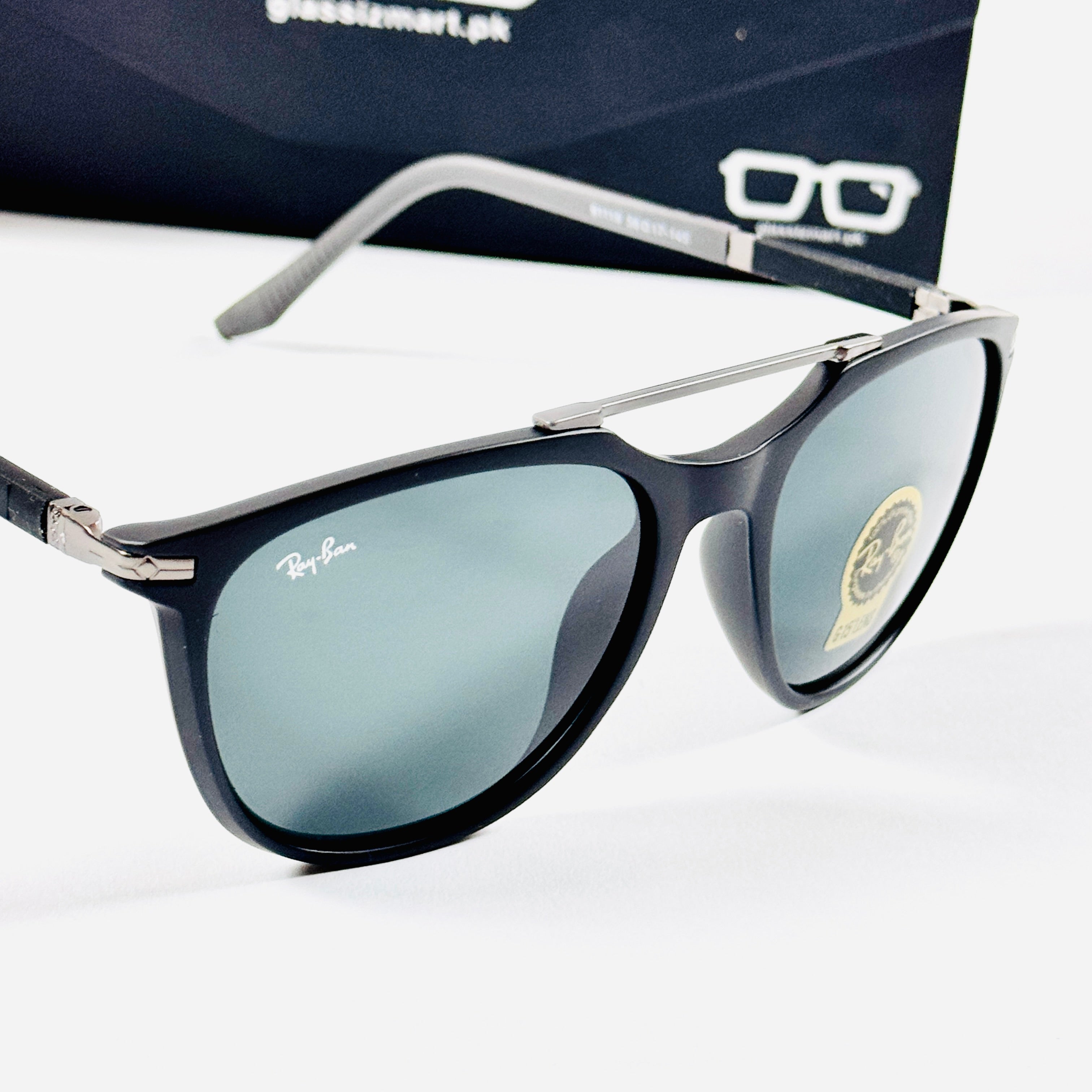 Rayban – 9119 – 56 – Black – Acetate – Sunglasses – Unisex