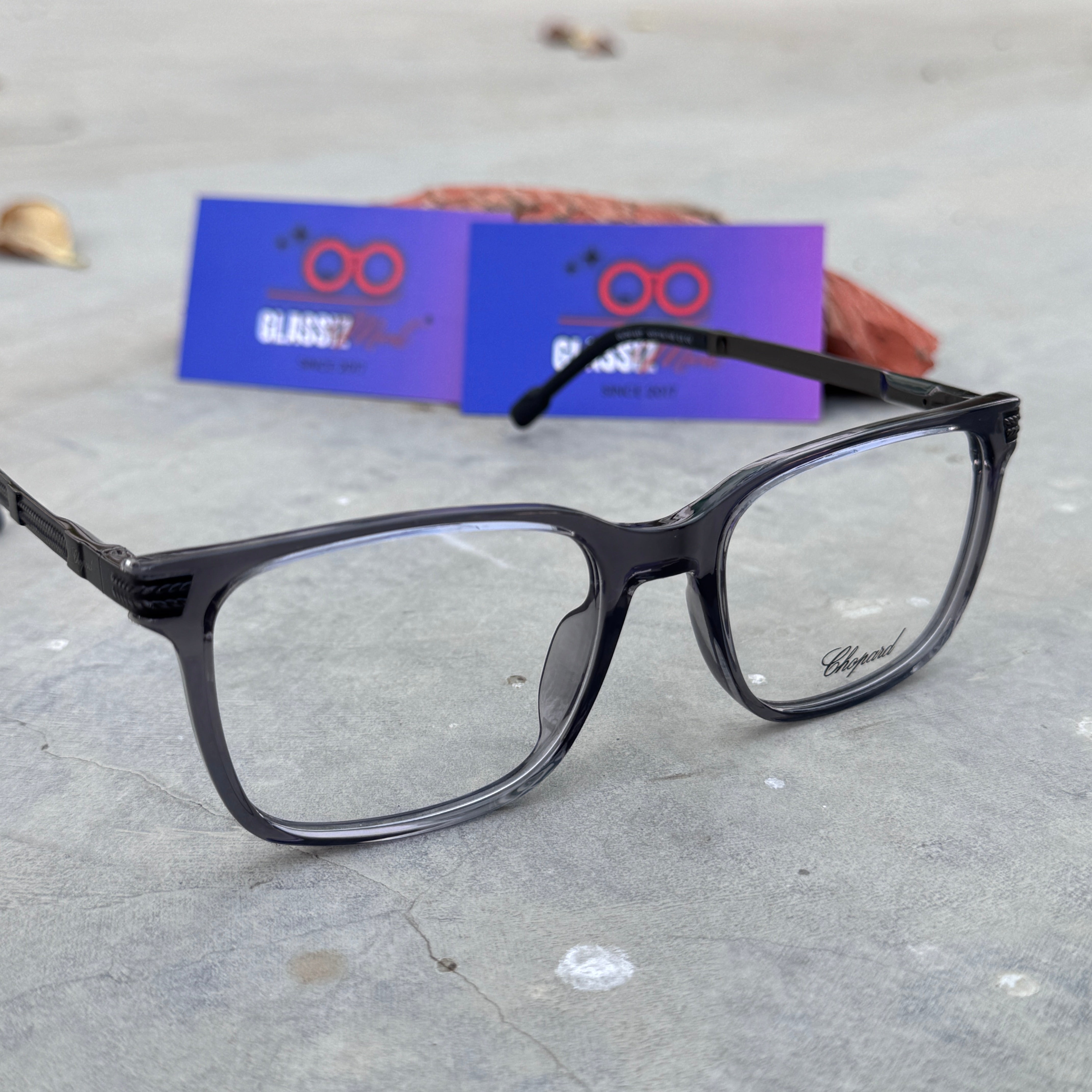 Chopard – 614 – 53 – Grey - Acetate- Metal - Optics – Unisex - Premium