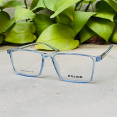 Police – 88008 – 53 – Transparent Blue –  Acetate - Optics – Unisex
