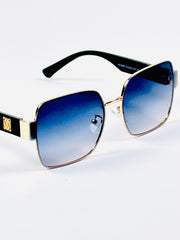 Loewe – 2058 – 53 – Golden Black Gradient – Metal – Sunglasses – Ladies