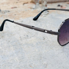 Prada – 1091 – 58 – Black Gradient – Metal – Sunglasses – Unisex