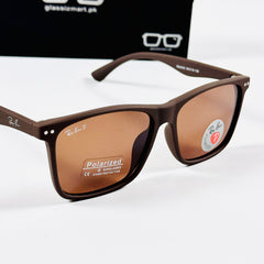 Rayban – 4550 – 56 – Brown – Acetate – Sunglasses – Unisex