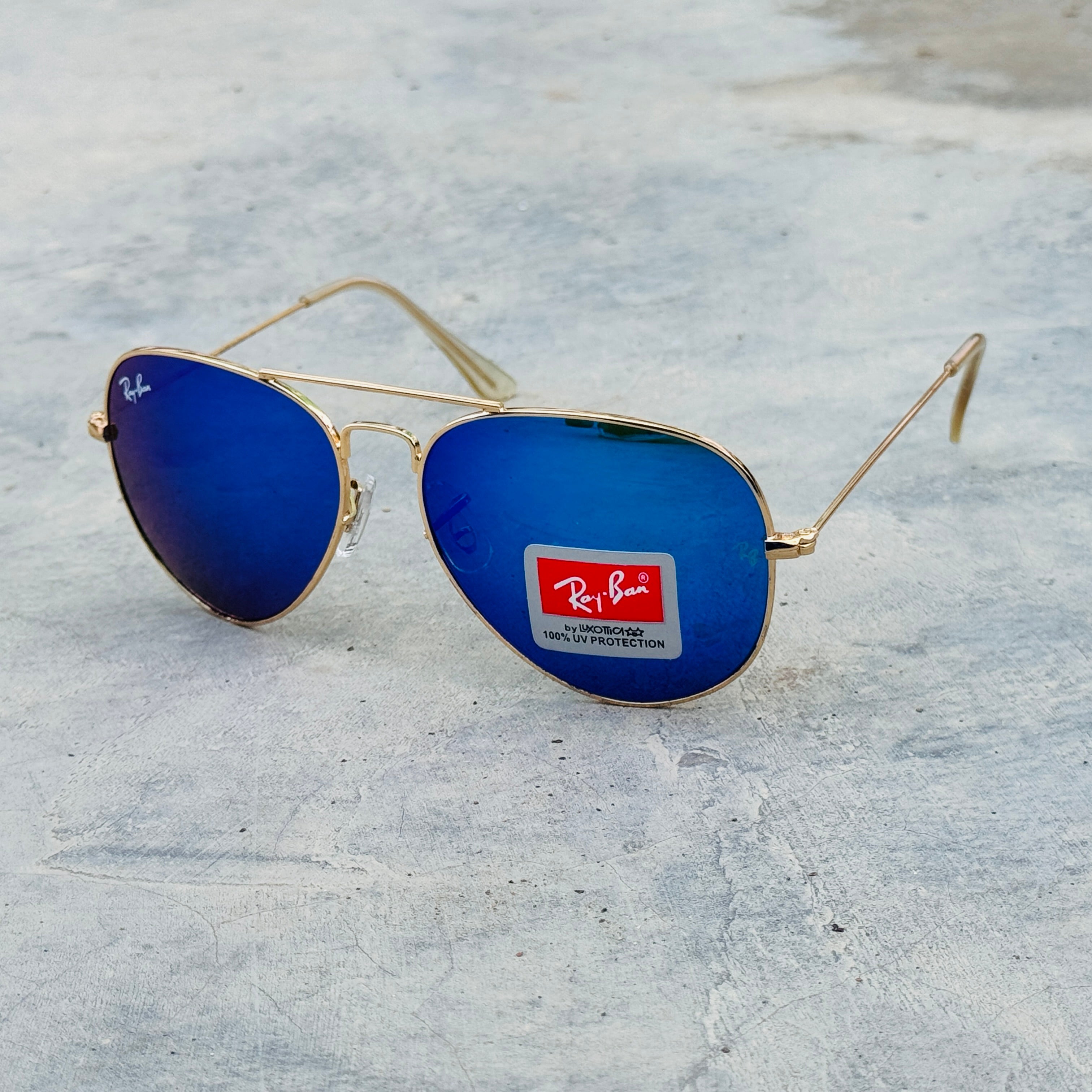 Rayban – 3026 – 62 – Golden Mercury – Metal – Sunglasses – Unisex