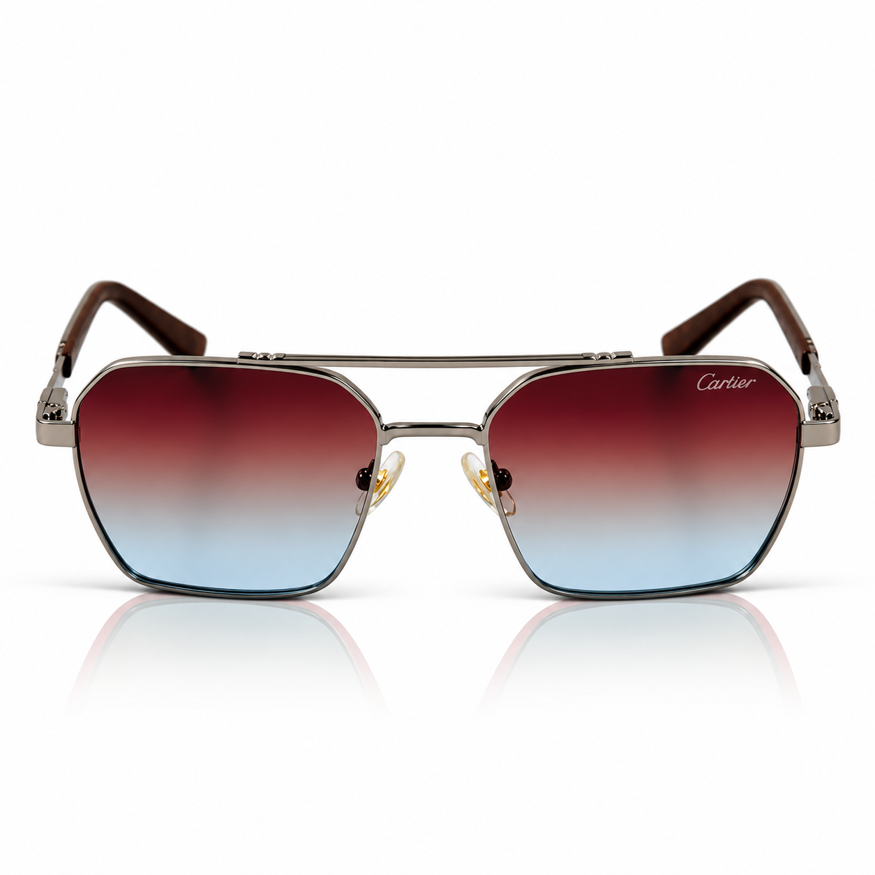 Cartier – 58443 – 54 – Grey Multi – Metal – Sunglasses – Unisex