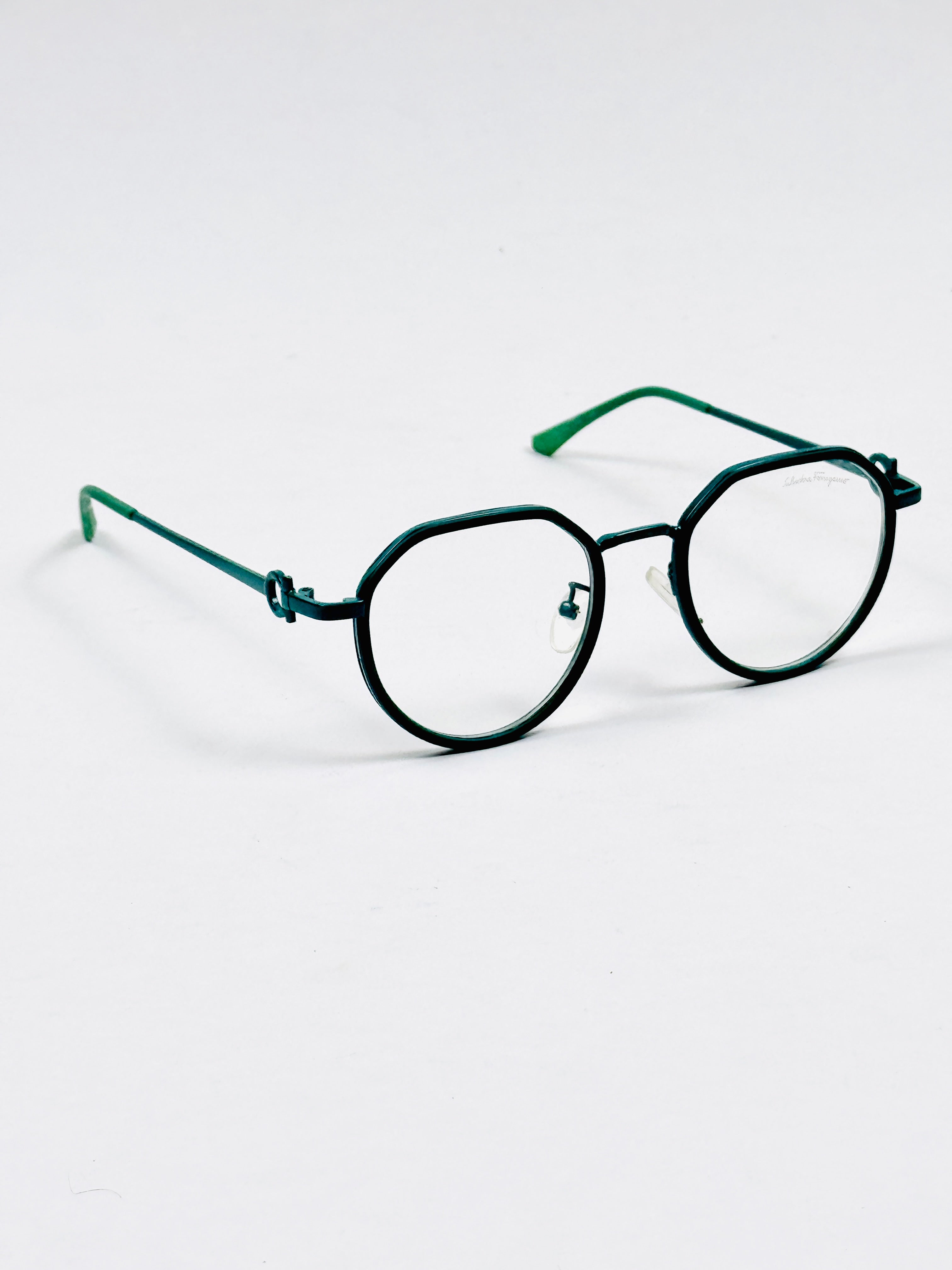 Ferragamo – 5580 – 54 – Green – Metal – Optics – Unisex
