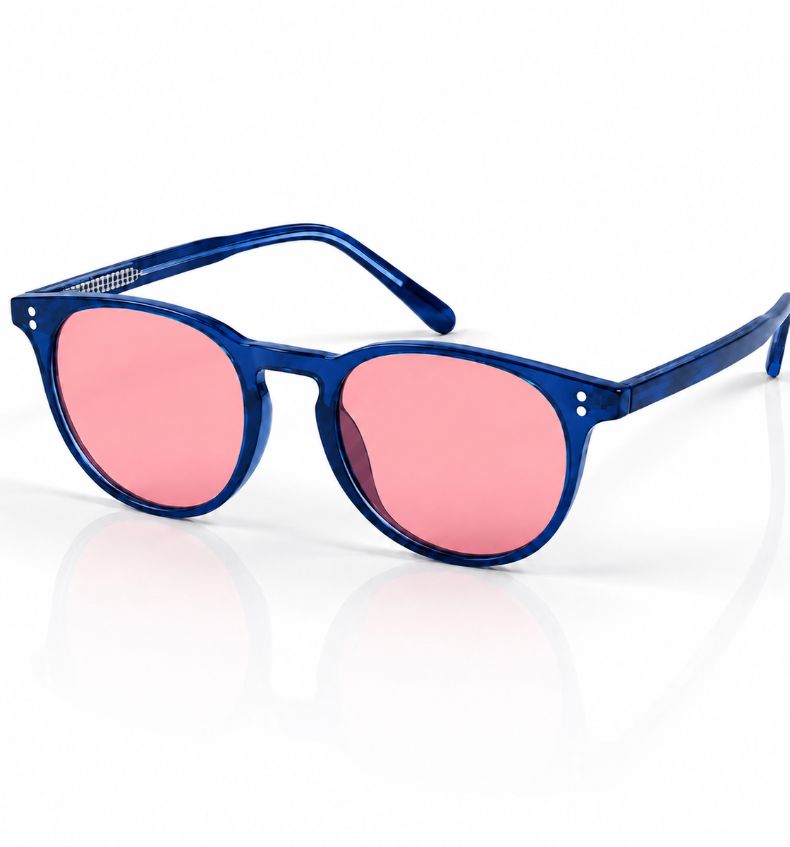 Moscot - 6259 – 49 – Blue Red – Acetate – Sunglasses – Unisex