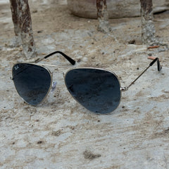 Rayban – 3026 – 62/58 – Silver Blue – Metal – Sunglasses – Unisex - Premium