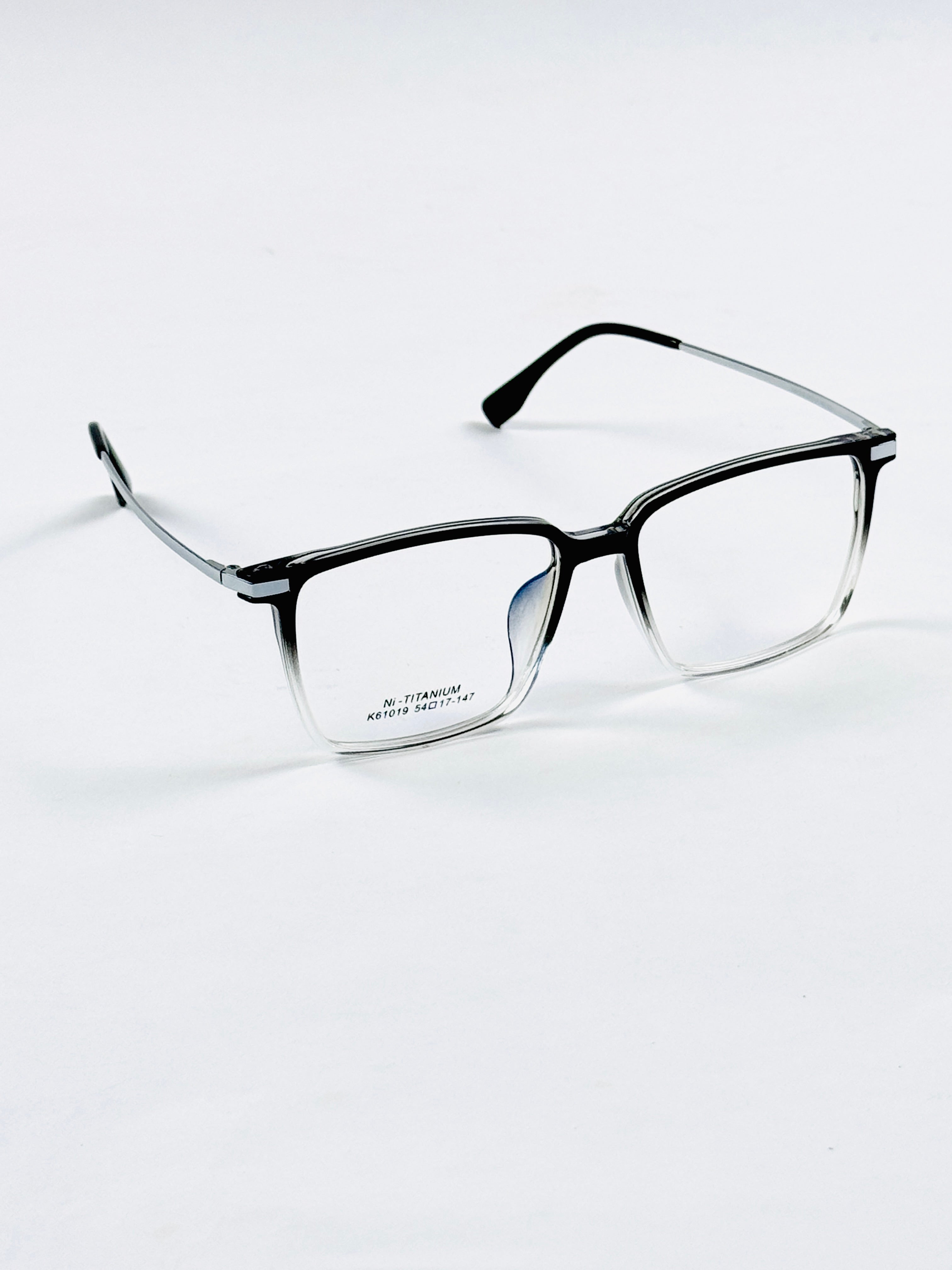 Tr – 61019 - 54 - Silver Black Gradient – Acetate - Metal – Optics - Unisex