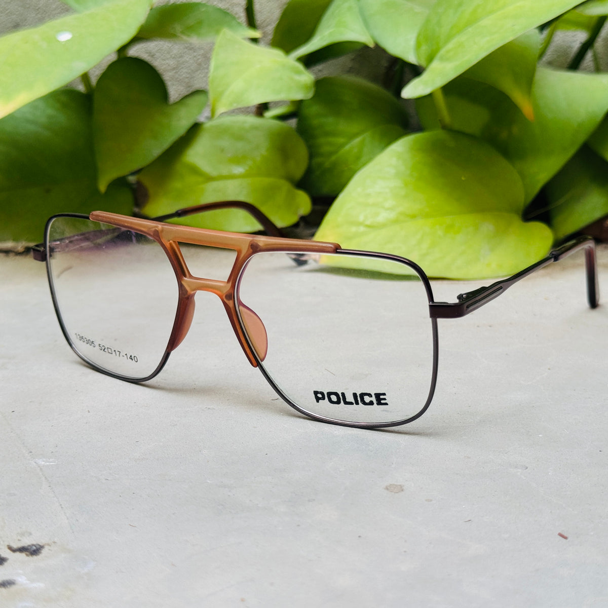 Police – 135305 – 52 – Brown –  Metal - Optics – Unisex