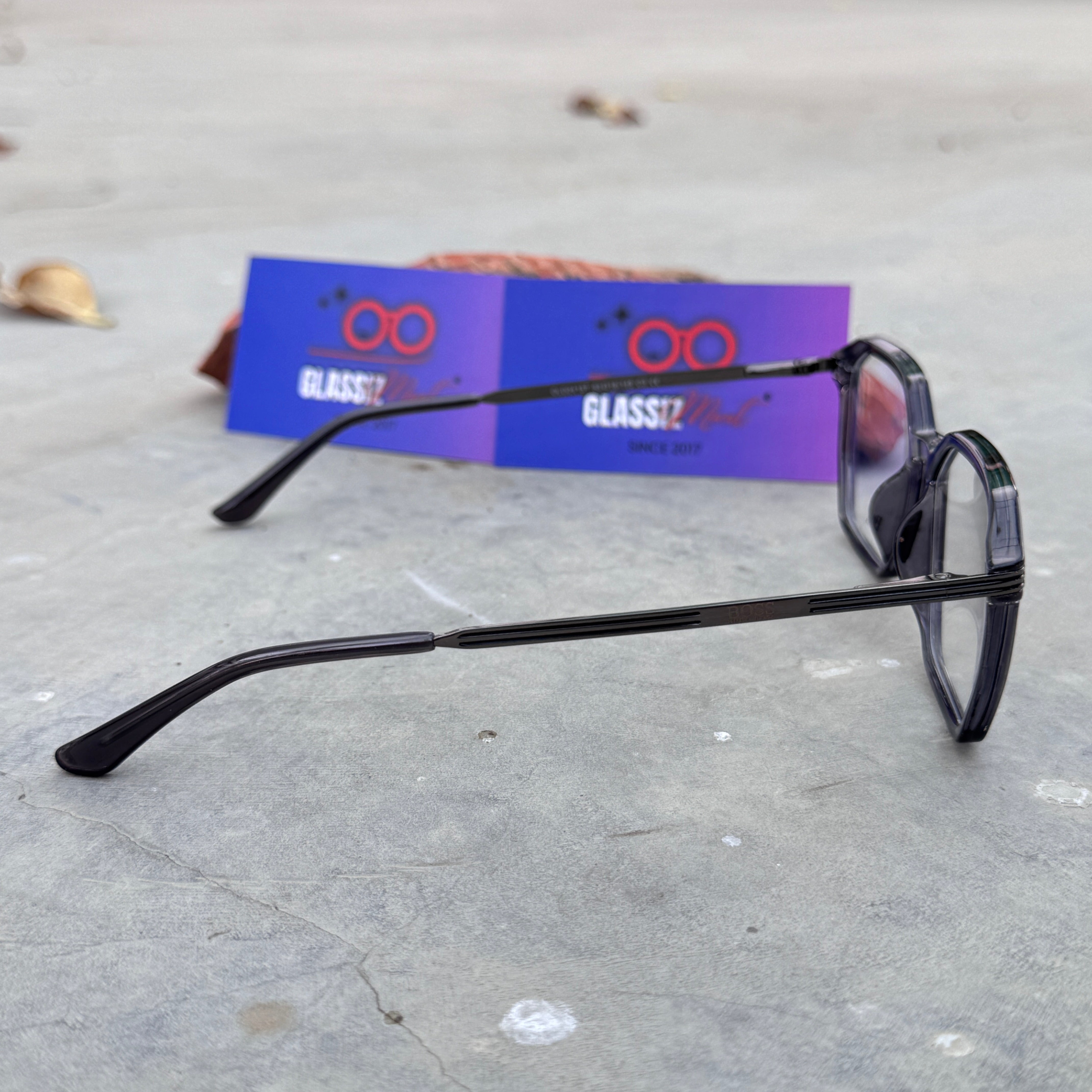 Boss – 2415 – 53 – Grey - Acetate- Metal - Optics – Unisex - Premium