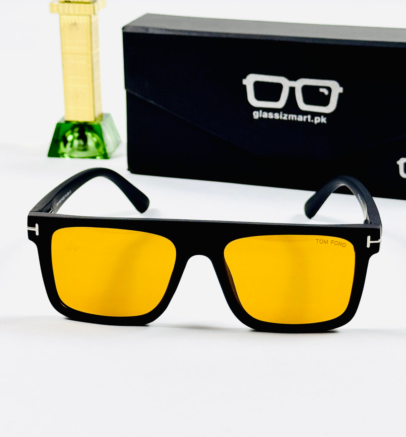 Tom Ford – 2022 - 49 - Black Yellow – Acetate - Sunglasses – Unisex