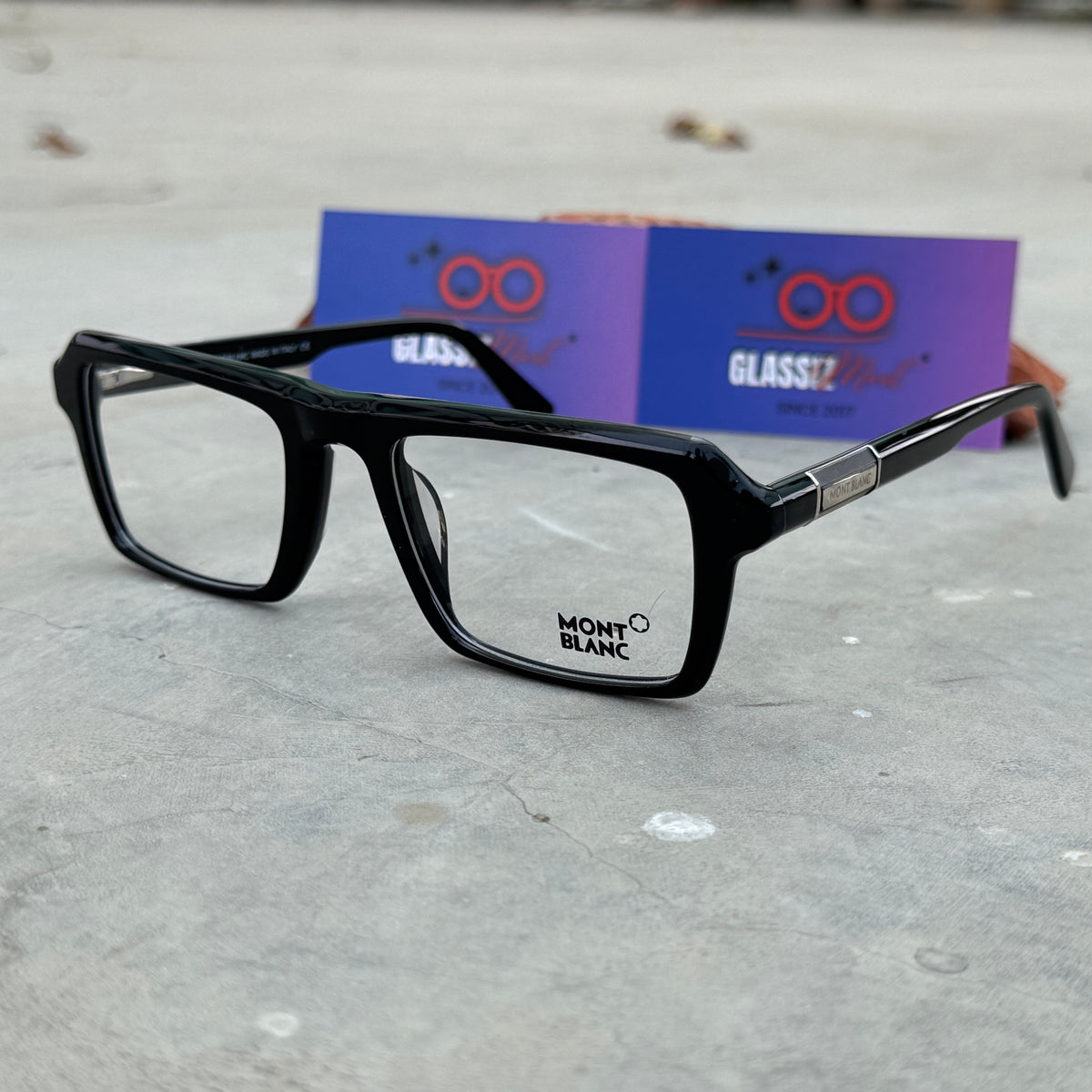 Mont Blanc – 42402 – 51 – Black - Acetate - Optics – Unisex - Premium