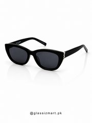 Ysl – 94 - M153 – Silver Black – Acetate - Sunglasses – Ladies - Premium