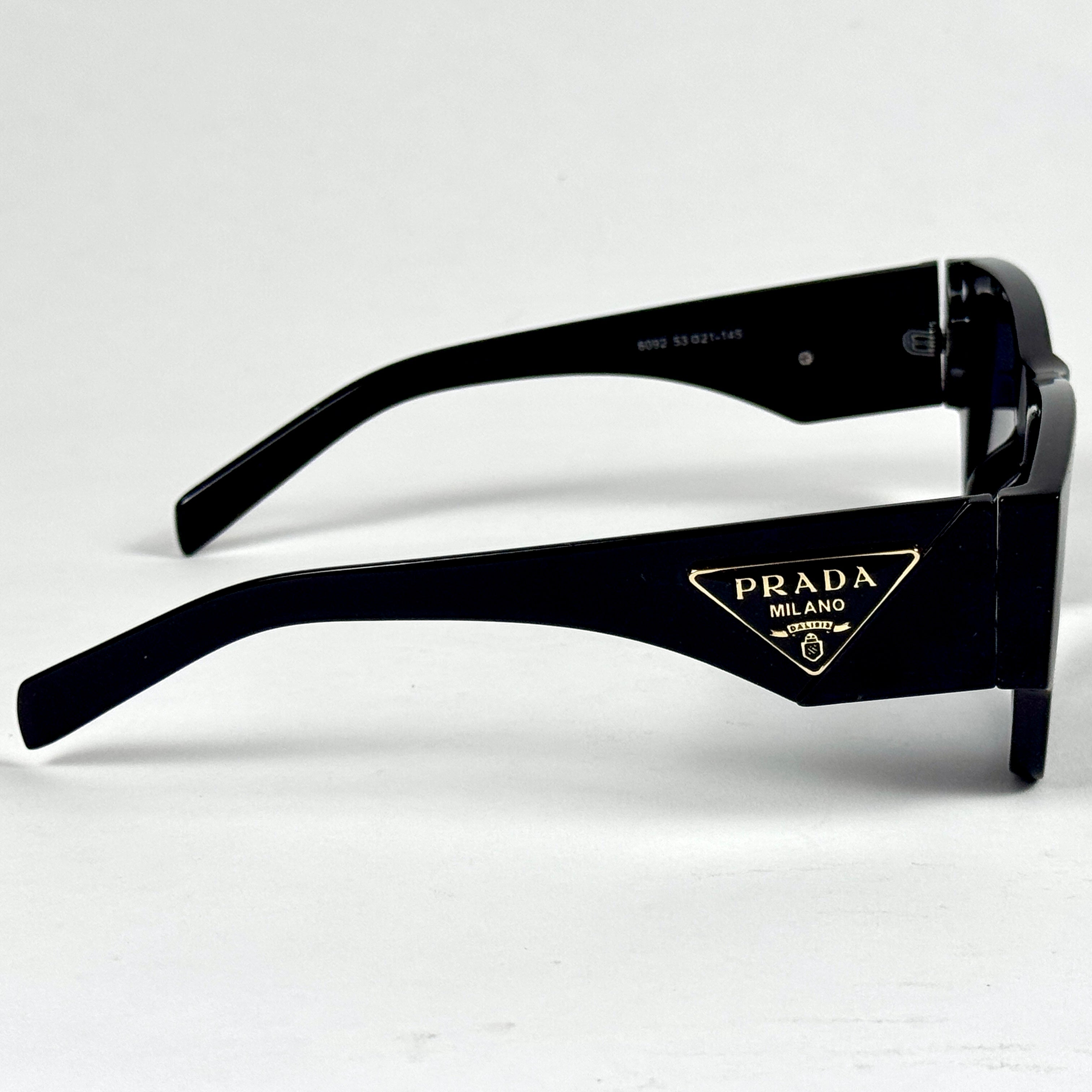 Prada – 6092 - 53 - Black – Acetate - Sunglasses – Unisex