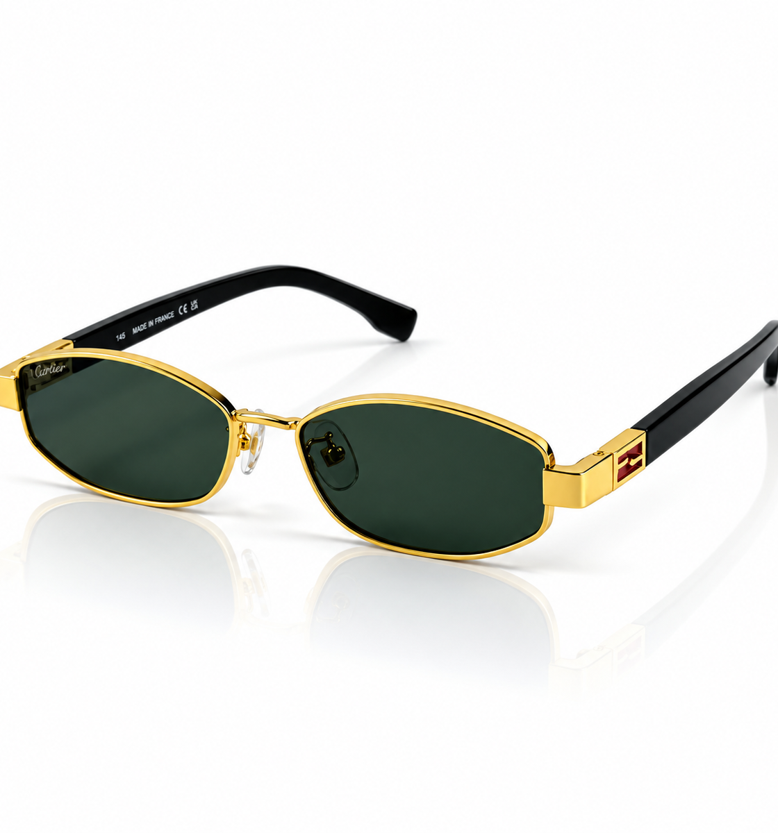 Fendi – 4026 - 54 – Golden Black – Metal - Sunglasses – Unisex - Premium