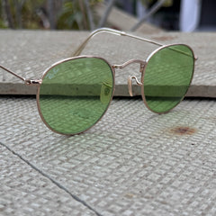 Rayban – 3447 – 50 – Golden Green – Metal – Sunglasses – Unisex - Premium