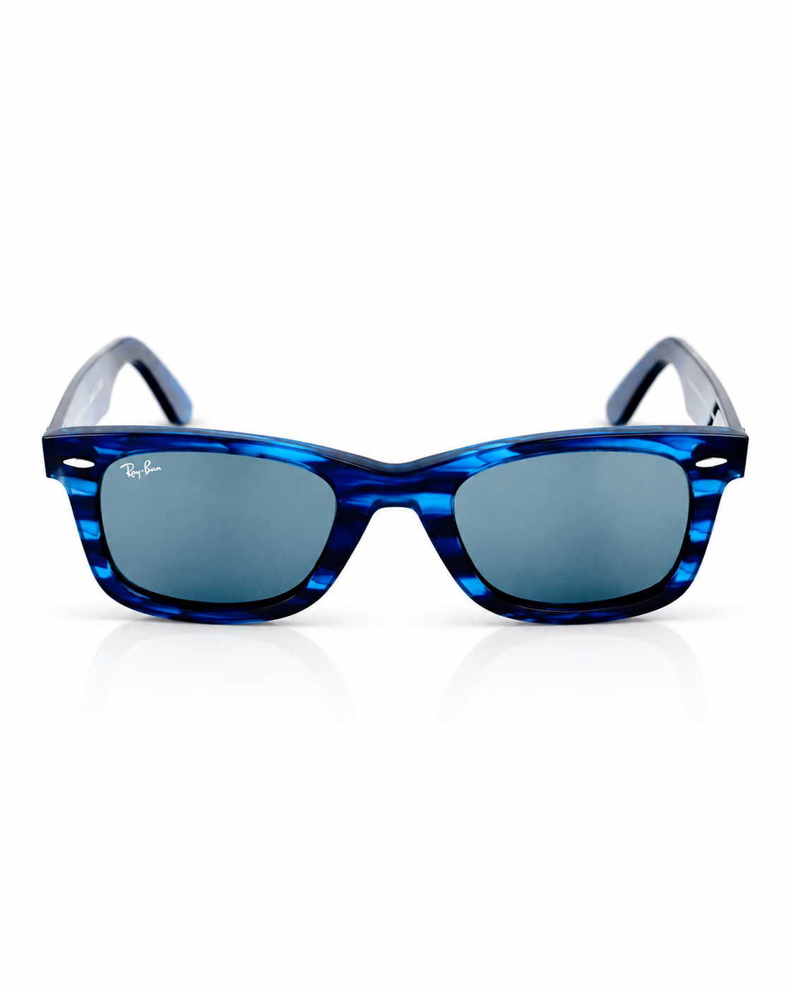 RayBan – 2140 – 50 – Blue Textured –  Acetate- Sunglasses – Unisex - Premium