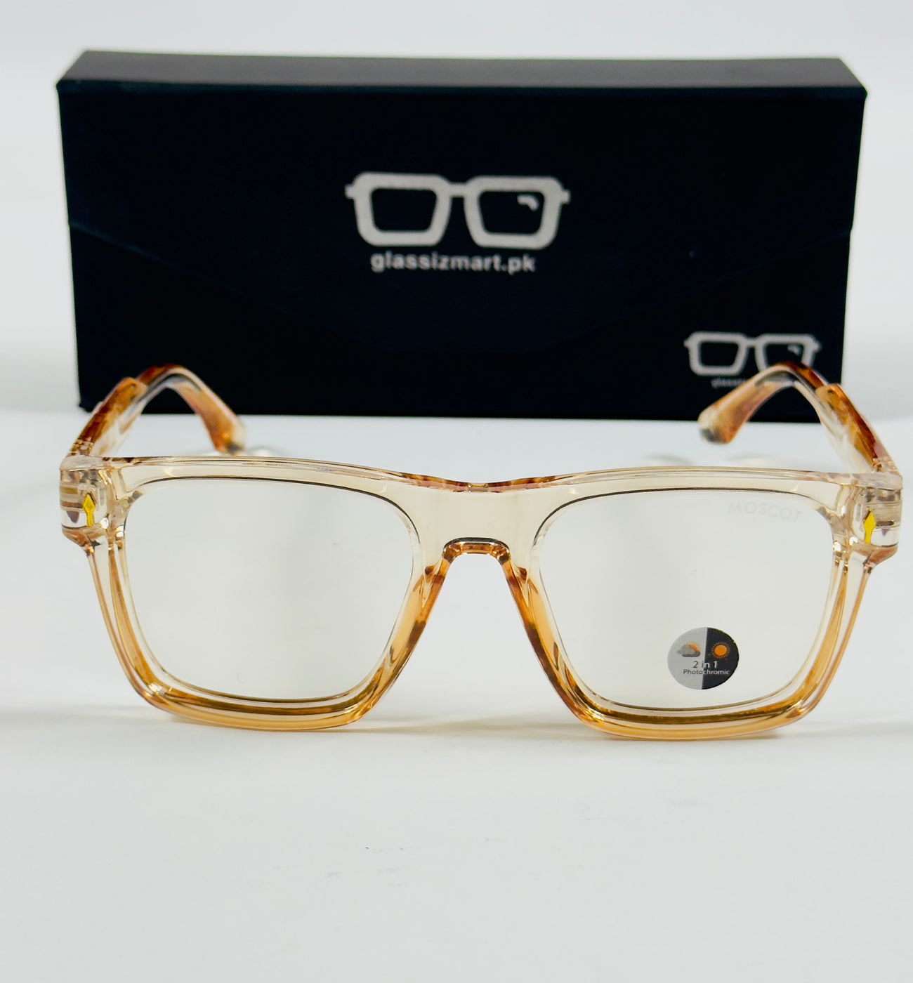 Moscot – P420 - 53 - Transparent Orange – Acetate  – Optics - Unisex (Transition)