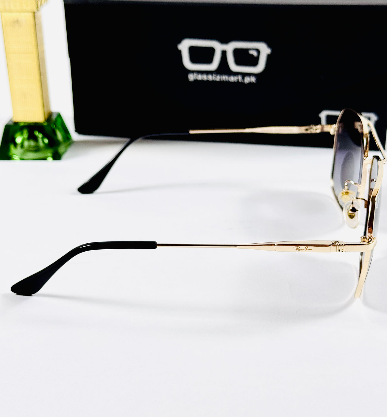 Rayban – 8230 – 57 – Golden Black Gradient – Metal – Sunglasses – Unisex