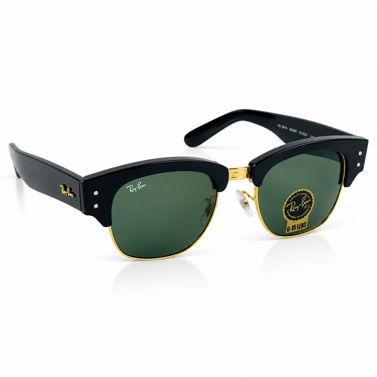 RayBan - MEGA CLUB MASTER - 0316 - 53 - Golden Black - SUNGLASSES - PREMIUM