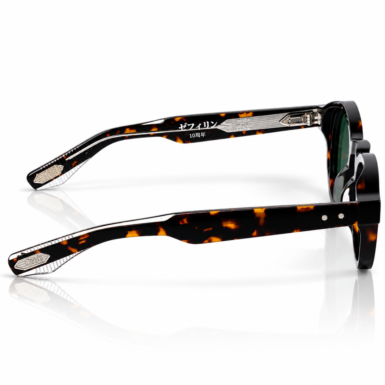 Jacques Marie Mage – ZEPHIRIN – 44 – Tortoise Green – Acetate – Sunglasses – Unisex - Premium